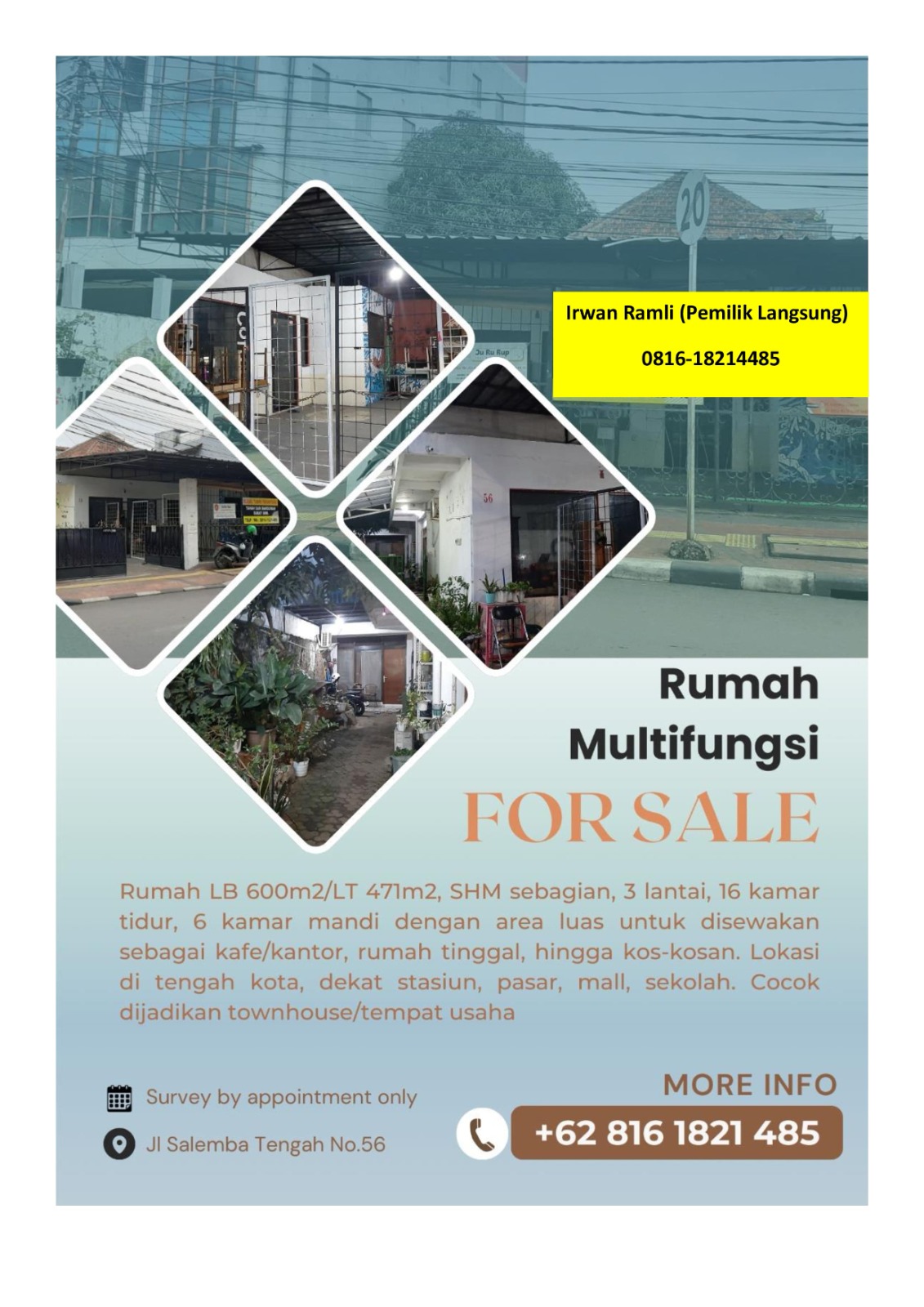 Jual Rumah Berlokasi Sangat Strategis Dengan Harga Bersaing