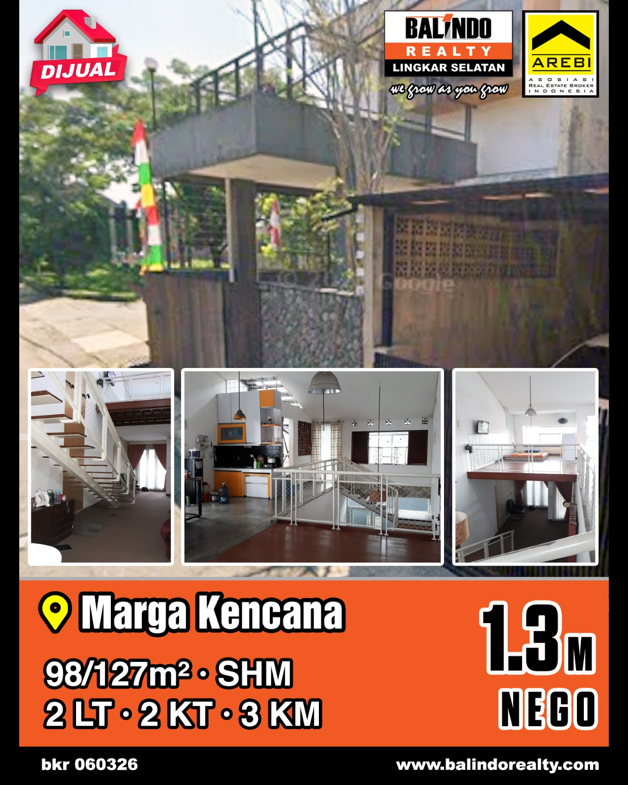 Dijual Rumah Nyaman dan terawat di Marga Kencana