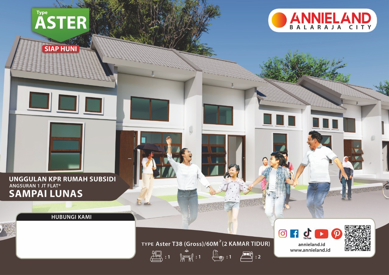 Rumah Subsidi Murah Tangerang Sudah SHM Dekat Tol Jakarta