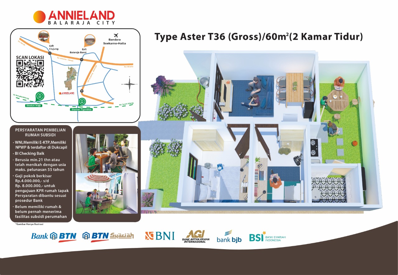 Rumah Subsidi Murah Tangerang Sudah SHM Dekat Tol Jakarta