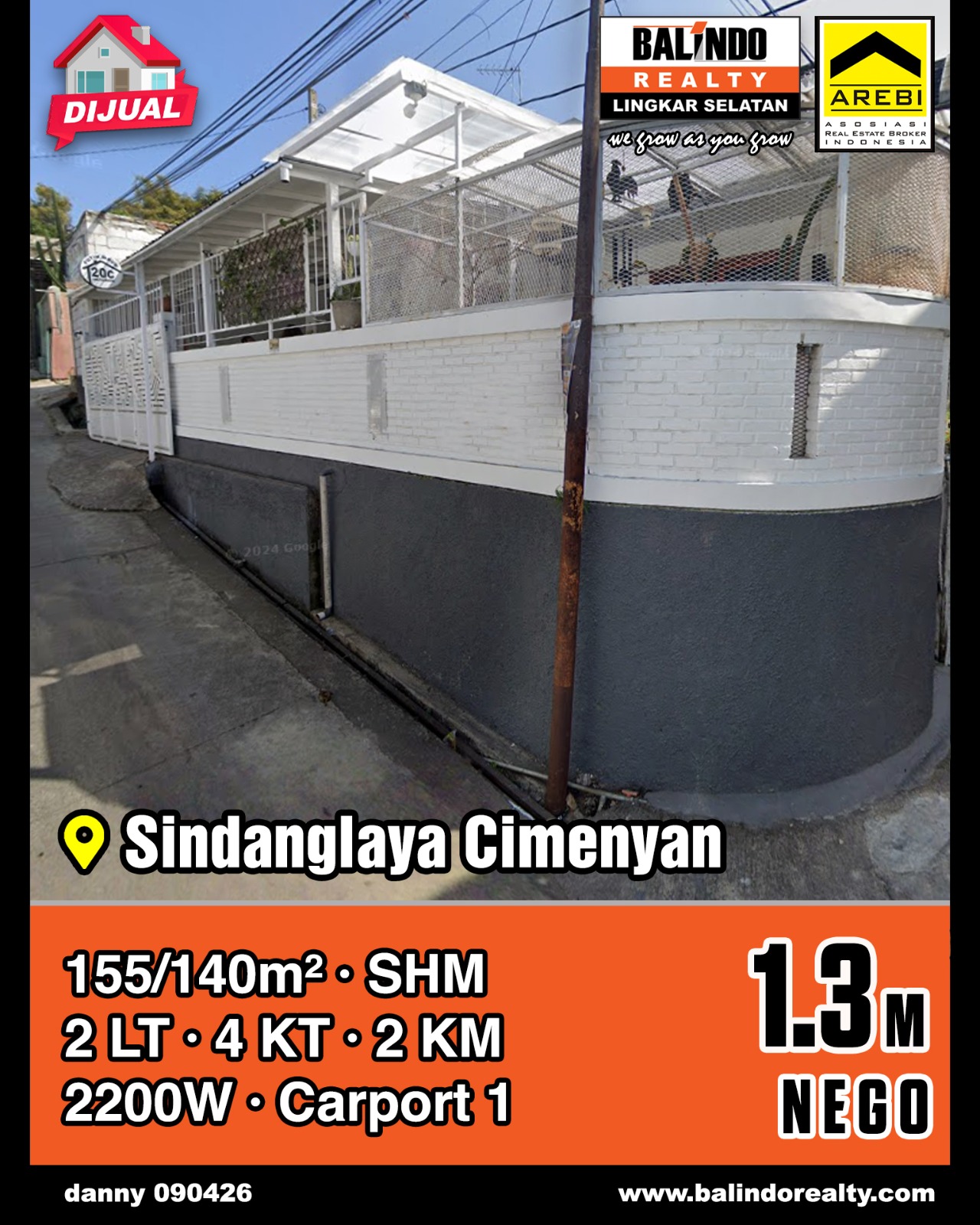 Dijual Rumah Lokasi Strategis Tengah Kota diSindanglaya Cimenyan